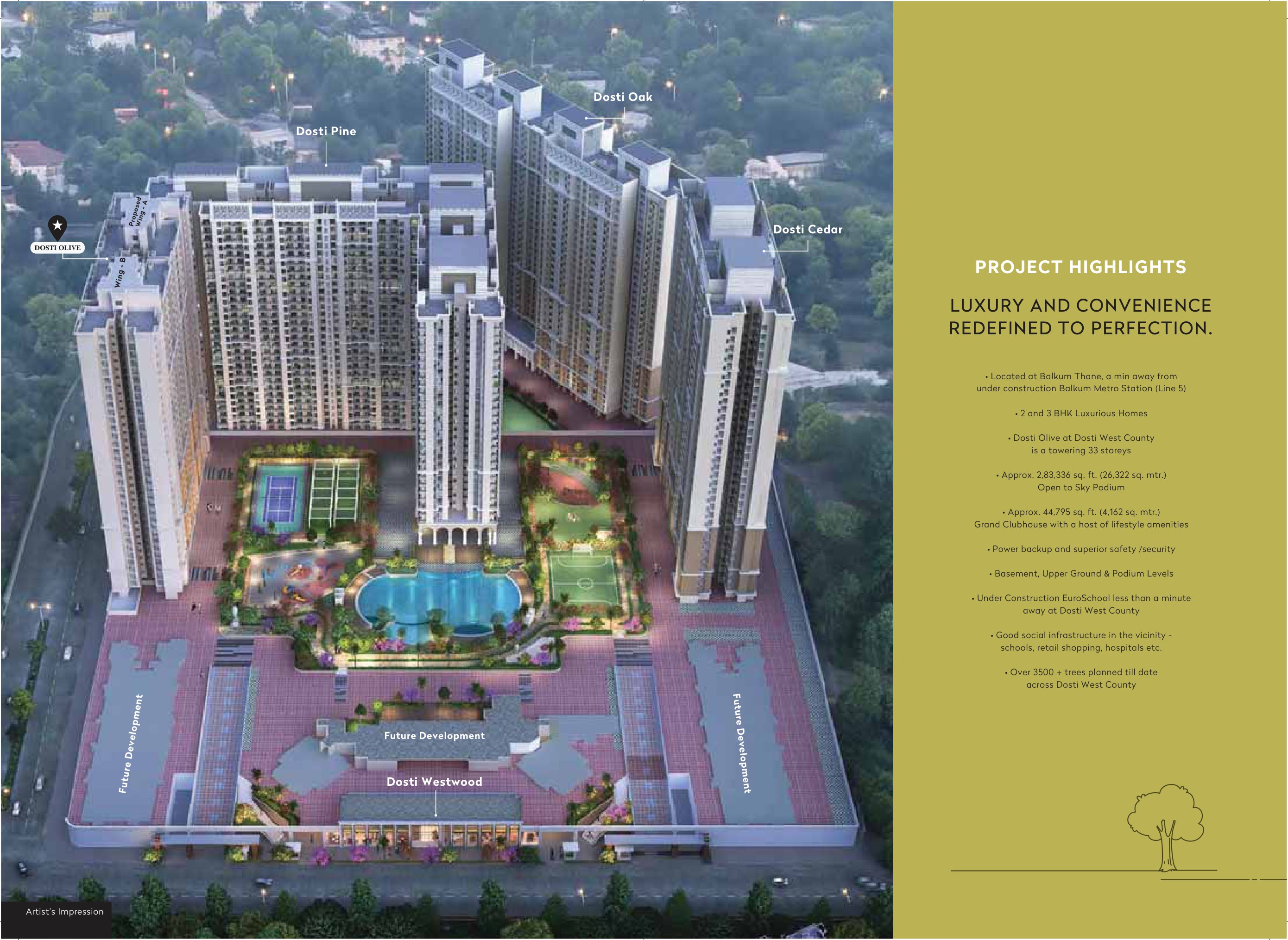 Dosti Olive in Balkum Pada, Thane