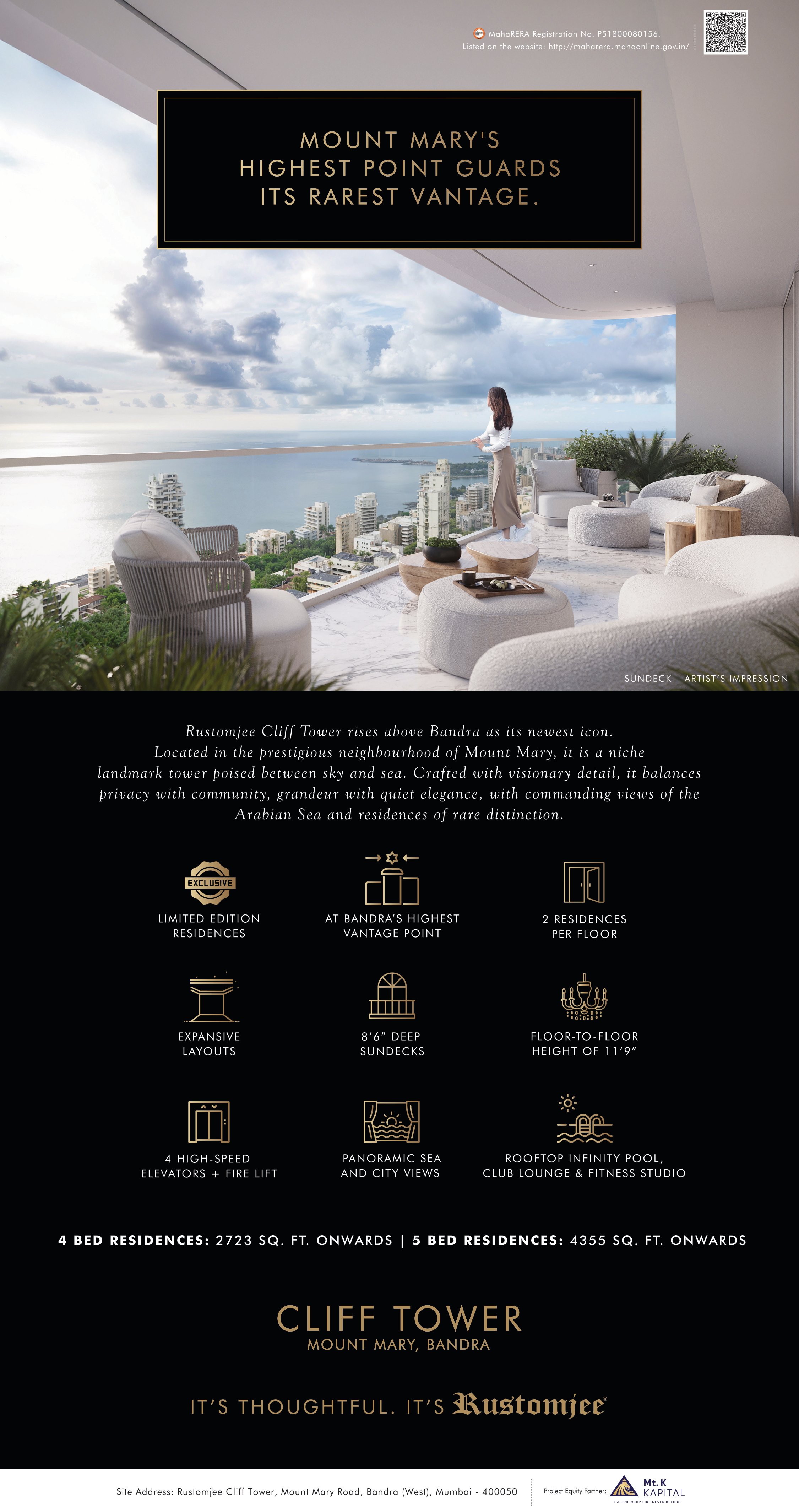 Rustomjee Cliff Tower in Bandra West, Mumbai